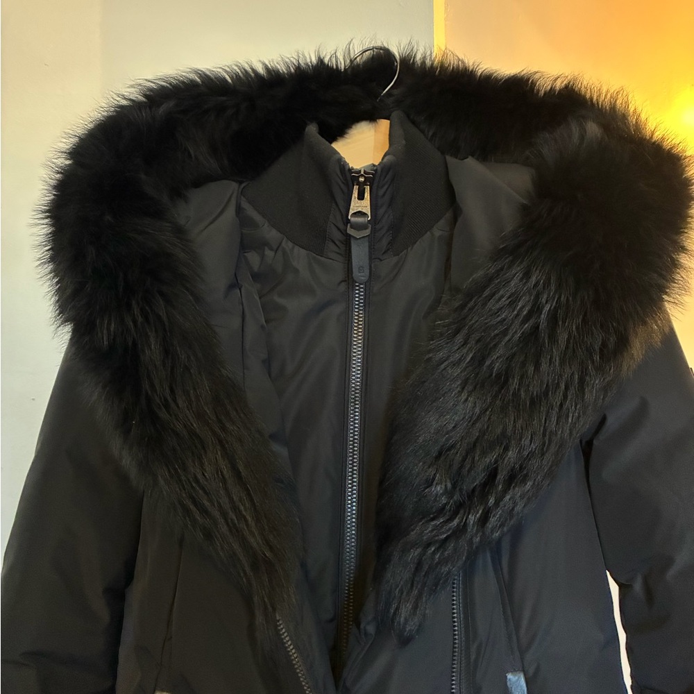 Mackage Black Fur Puffer Jacket